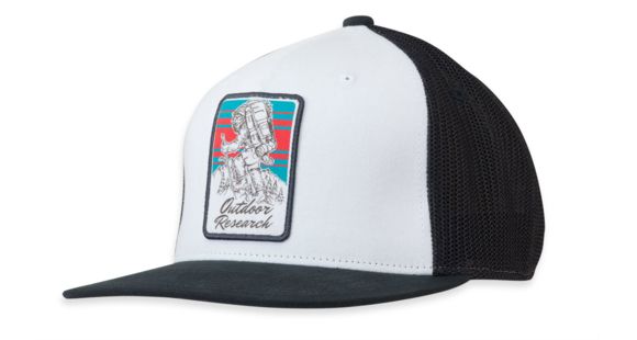 Outdoor Research Squatchin' Trucker Cap - Unisex, White/Black-One Size, 265652