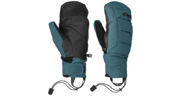 Outdoor Research Stormbound Mitts, Washed Peacock, Small, 2433701272006