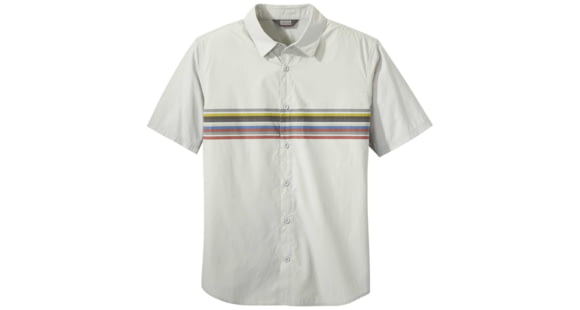 Outdoor Research Strata Short Sleeve Shirt - Men's, Sand Stripe, 2XL, 2744251816010