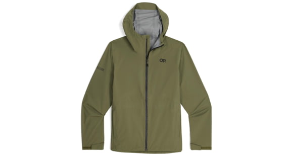 Outdoor Research Stratoburst Stretch Rain Jacket - Men's, Ranger Green, Small, 3008932288006