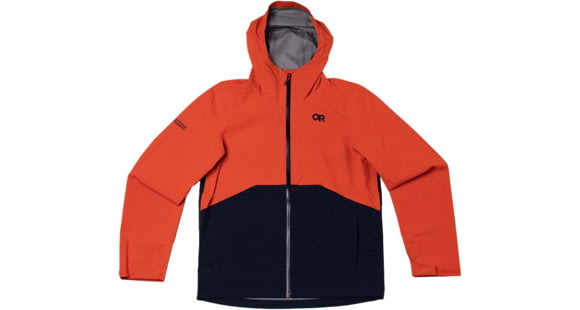 Outdoor Research Stratoburst Stretch Rain Jacket - Men's, Spice/Dark Navy, Large, 3008932726008
