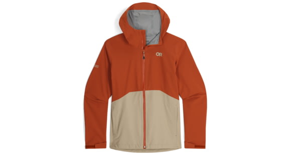 Outdoor Research Stratoburst Stretch Rain Jacket - Men's, Terra/Pro Khaki, Small, 3008932717006