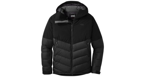Outdoor Research Super Transcendent Down Hooded Jacket - Men's, Black, Large, 2716190001008