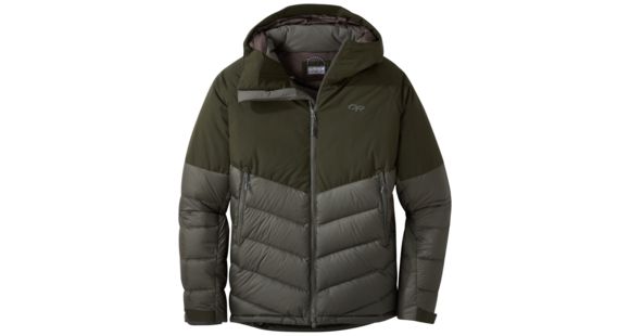 Outdoor Research Super Transcendent Down Hooded Jacket - Men's, Forest, Extra Large, 2716190600009