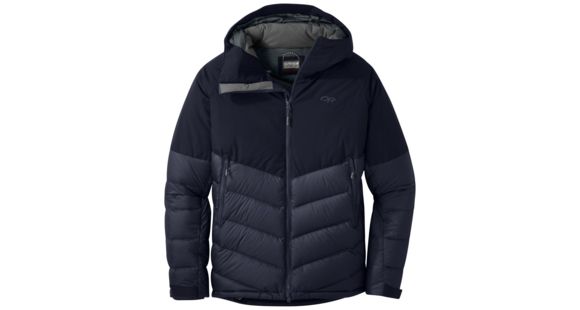 Outdoor Research Super Transcendent Down Hooded Jacket - Men's, Ink, 2XL, 2716191565010