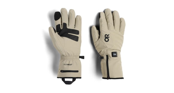 Outdoor Research Sureshot Heated Softshell Gloves - Men's, Pro Khaki, Extra Large, 3000072291009