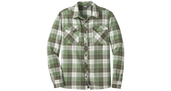 Outdoor Research Tangent II Long Sleeve Shirt - Men's, Juniper Plaid, Small, 2681211399006