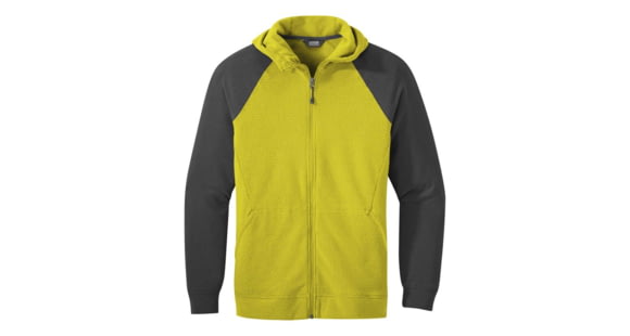 Outdoor Research Trail Mix Jacket - Men's, Citron/Storm, Extra Large, 2744161807009