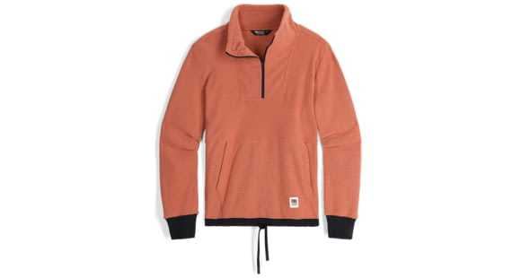 Outdoor Research Trail Mix Quarter Zip Pullover - Women's, Cinnamon/Black, Large, 3001392615008