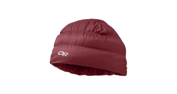Outdoor Research Transcendent Down Beanie, Firebrick, Large/Extra Large, 2434851285016