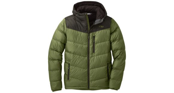 Outdoor Research Transcendent Down Hoody - Men's, Seaweed/Forest, Medium, 2680841618007