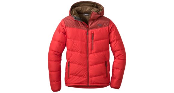 Outdoor Research Transcendent Down Hoody - Men's, Tomato/Firebrick, M, 2680841362007