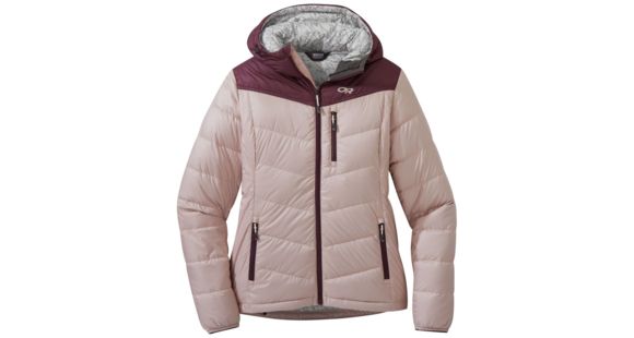 Outdoor Research Transcendent Down Hoody - Women's, Cacao/Dune, Extra Large, 2681051725009