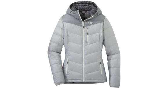 Outdoor Research Transcendent Down Hoody - Women's, Smoke/Light Pewter, Small, 2681051620006