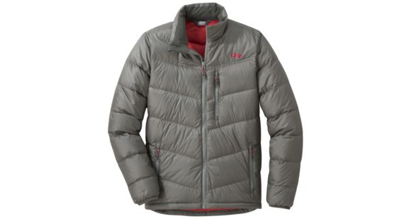 Outdoor Research Transcendent Down Jacket - Men's, Pewter, Large, 2680850008008