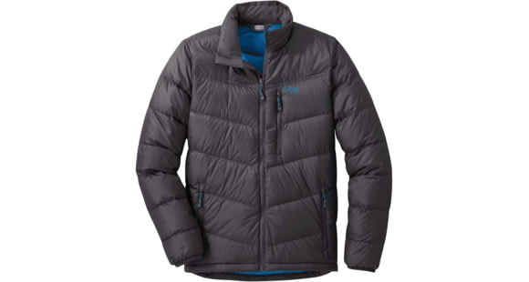 Outdoor Research Transcendent Down Jacket - Men's, Storm, Large, 2680851288008
