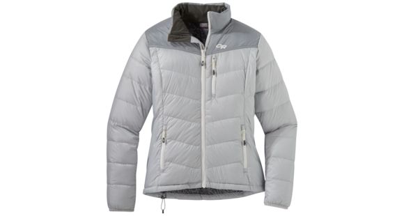 Outdoor Research Transcendent Down Jacket - Women's, Smoke/Light Pewter, Large, 2681061620008