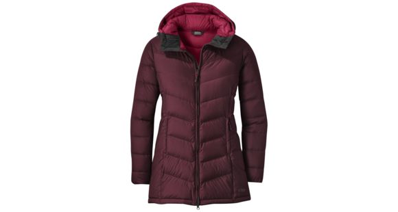 Outdoor Research Transcendent Down Parka - Women's, Cacao/Ink, Large, 2681041728008