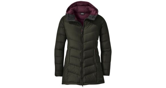 Outdoor Research Transcendent Down Parka - Women's, Forest/Dune, Medium, 2681041722007