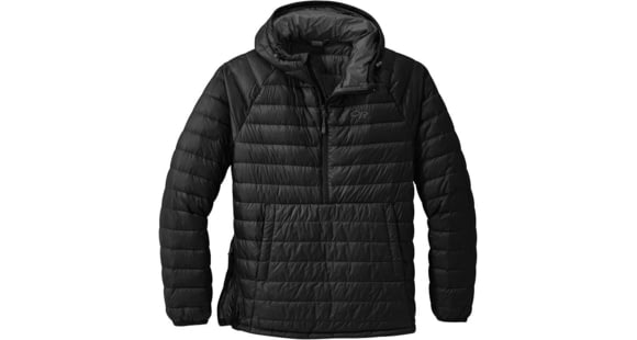 Outdoor Research Transcendent Down Pullover - Men's, Black, Small, 2775710001006