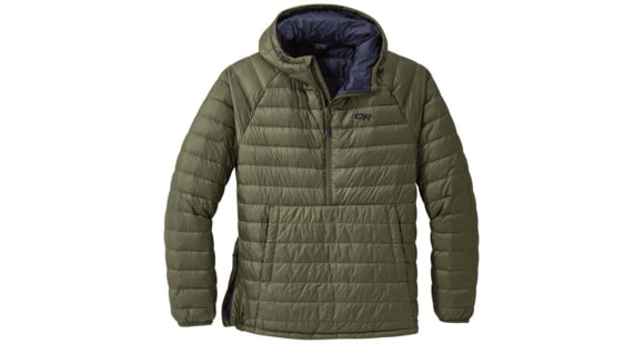 Outdoor Research Transcendent Down Pullover - Men's, Fatigue, Medium, 2775710740007