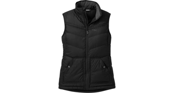 Outdoor Research Transcendent Down Vest - Women's, Black, Medium, 2681070001007