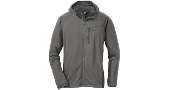 Outdoor Research Transition Hoody - Men's -Pewter/Charcoal-Small, 416497