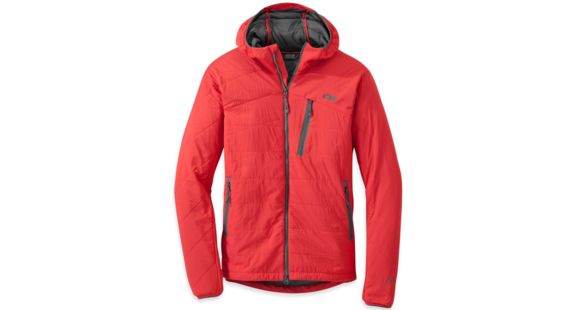 Outdoor Research Uberlayer Hooded Jacket - Men's-Hot Sauce-Medium, 252880