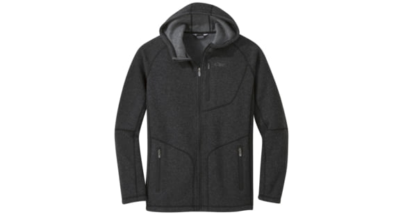 Outdoor Research Vashon Fleece Full-Zip - Men's, Charcoal Heather, Small, 2681140893006