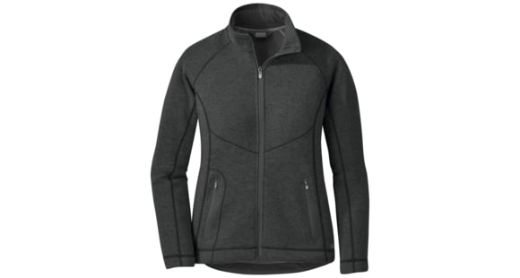 Outdoor Research Vashon Fleece Full-Zip - Women's, Charcoal Heather, Small, 2681350893006