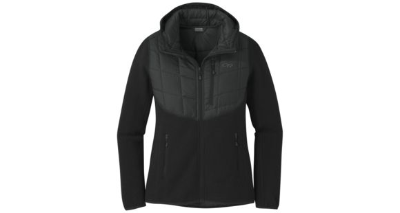 Outdoor Research Vashon Hybrid Full-Zip - Women's, Black Heather, Large, 2681330012008