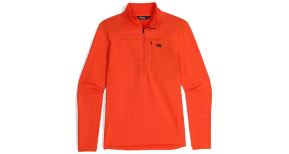 Outdoor Research Vigor Grid Fleece Half Zip Shirt - Men's, Spice, Extra Large, 3005012448009