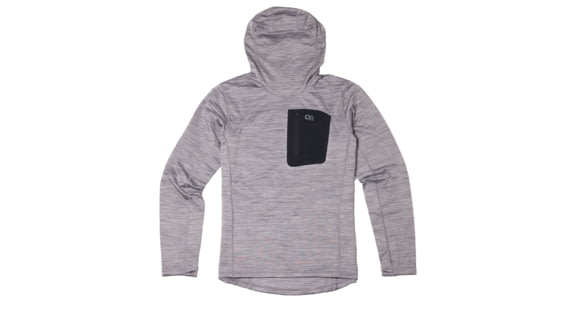 Outdoor Research Vigor Grid Fleece Pullover Hoodie - Men's, Grey Heather, Large, 3005021050008