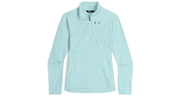 Outdoor Research Vigor Grid Fleece Quarter Zip Hoodie - Women's, Calcite, Medium, 3005232446007