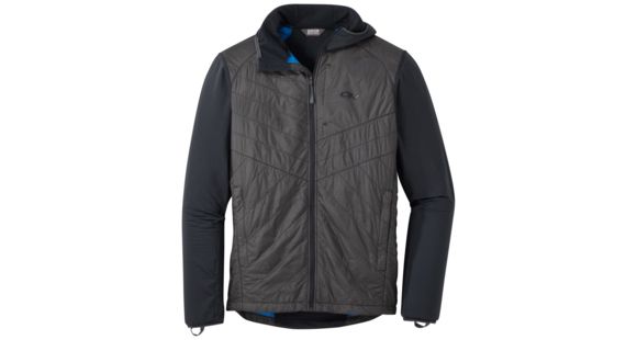 Outdoor Research Vigor Hybrid Hooded Jacket - Men's, Black/Storm, Medium, 2714271344007