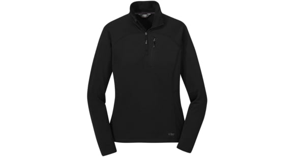 Outdoor Research Vigor Quarter Zip - Women's, Medium, Black, 2714740001007