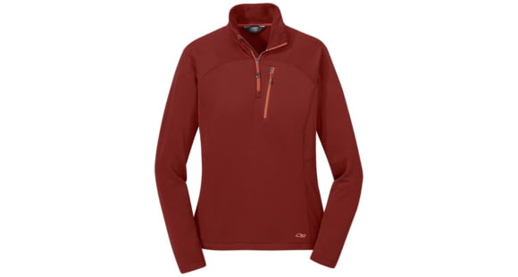 Outdoor Research Vigor Quarter Zip - Women's, Extra Large, Madder, 2714741859009
