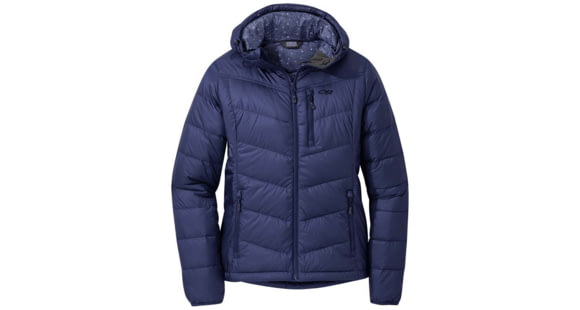 Outdoor Research Warli Sky Transcendent Down Hoodie - Women's, Twilight St Pr, Extra Large, 2776741880009