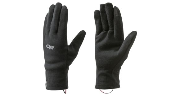 Outdoor Research Woolly Sensor Liners, Unisex, Black, M, 253957-black-M