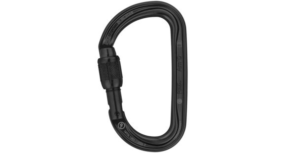 Petzl Am'D Carabiner, Black, Screw-Lock, M34A SLN