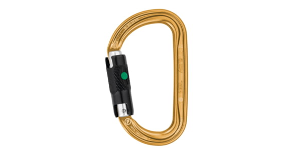 Petzl Am'D Ball Lock Carabiner, Gold, M34A BLY