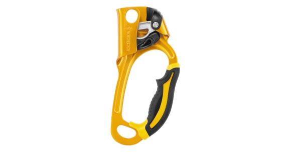 Petzl Ascension Ascender/Rope Clamp, Black/Yellow, Left-Handed, B17ALA