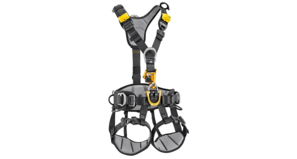 Petzl Astro International Harness, Black/Yellow, 0, C083BB00