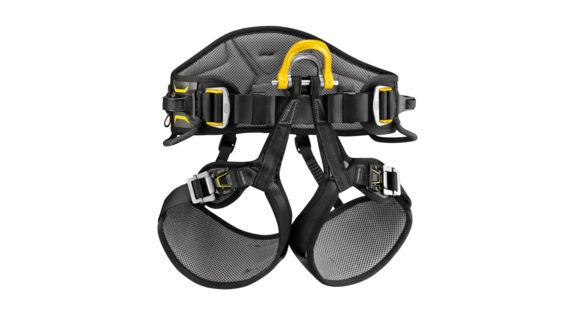 Petzl Astro Sit Fast Harness, Black/Yellow, 0, C085AA00