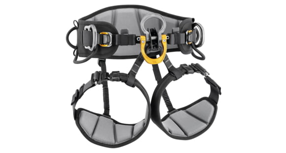 Petzl Astro Sit Harness, Black/Yellow, 1, C085AB01