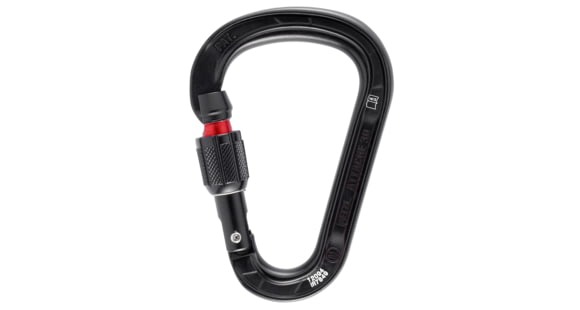 Petzl Attache Screw-Lock Carabiner, Black, M038AA02