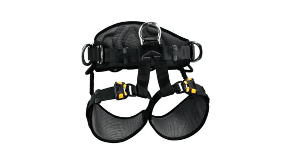 Petzl Avao Sit Fast Harness S, Black/Yellow, 2, C079BA02