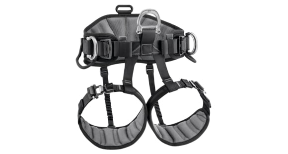 Petzl Avao Sit Fast Harness, Black/Yellow, 2, C079BB02