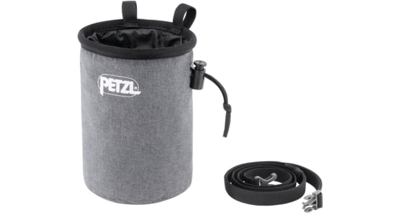 Petzl Bandi Chalk Bag with Round Shape, Gray, S038BA00