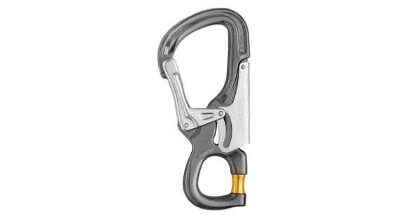 Petzl Eashook Open Connector, Gray/Yellow, M043AA00